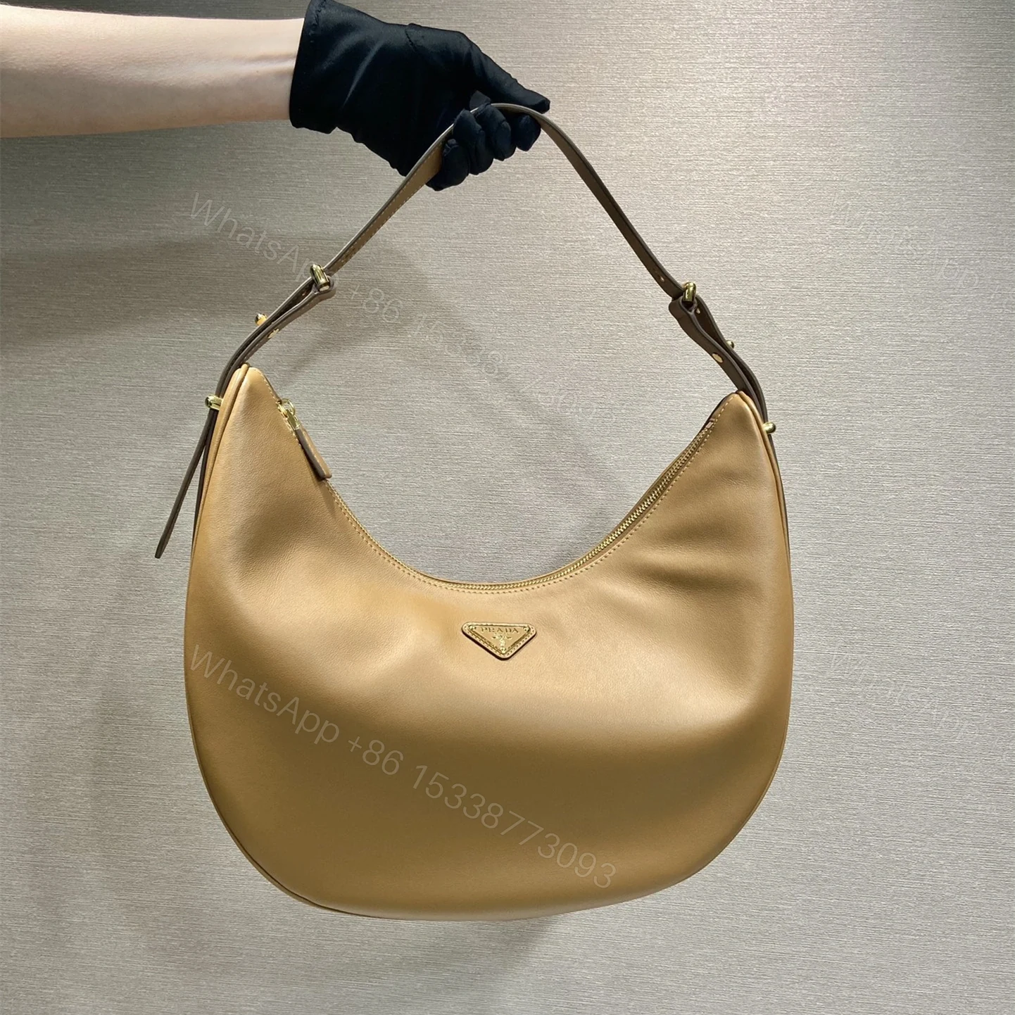 View 10 of 高仿Prada*Moon手袋系列1BC212大號焦糖色免檢版
