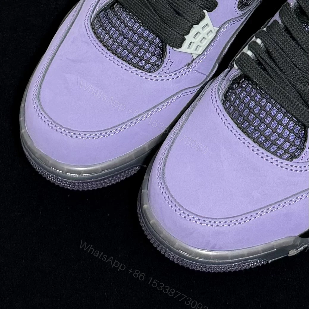 View 4 of Jordan 4 Travis Scott Purple Reps