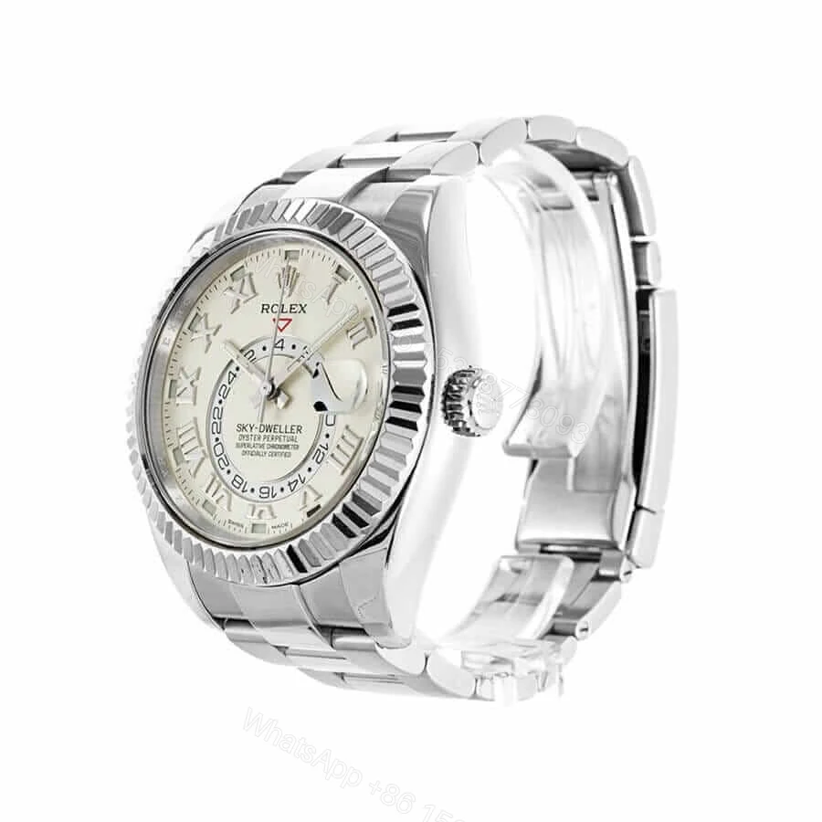 View 2 of Rolex Sky-Dweller 326939 Super Clone : White Gold White Dial 42mm