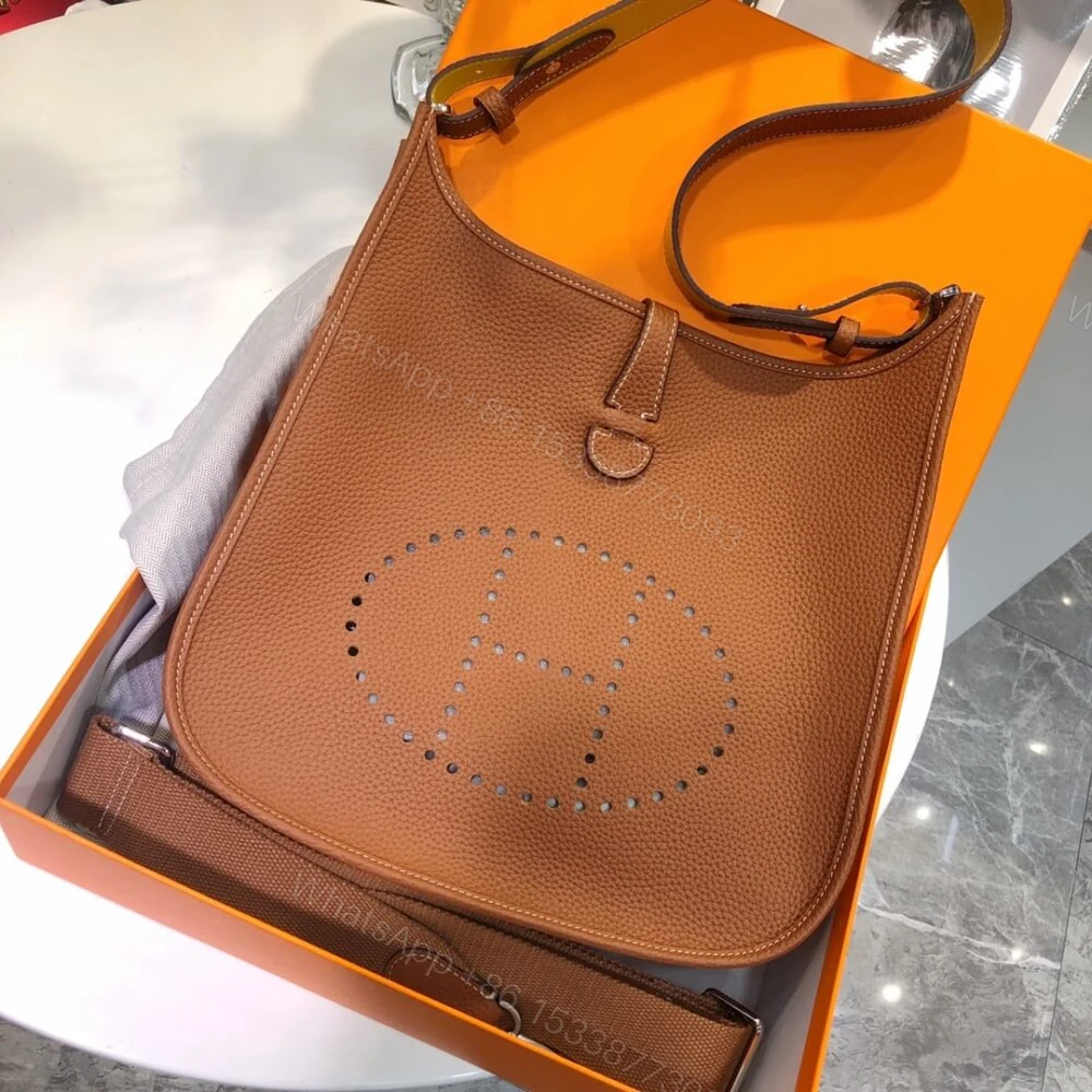 View 2 of Hermes Evelyne 29 Clemence Brown 25cm