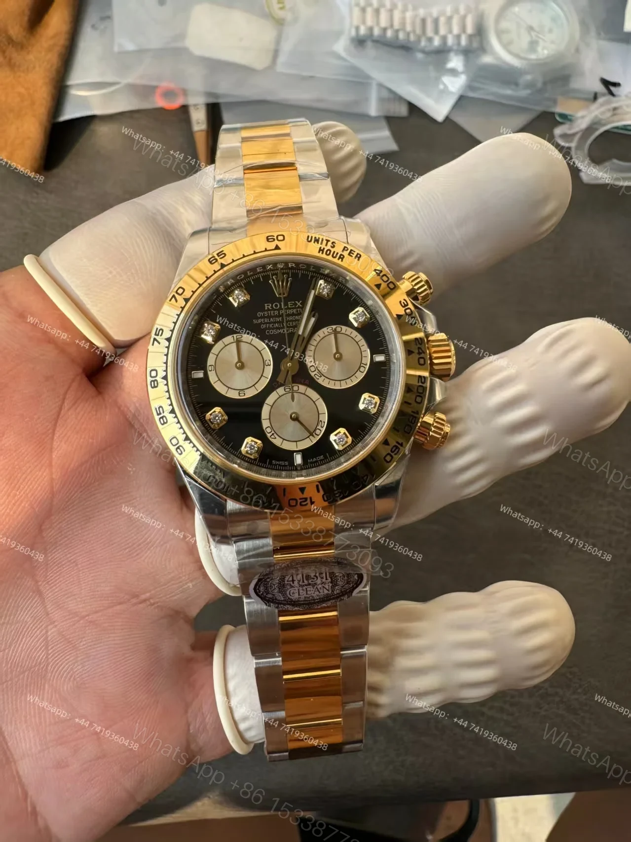 View 5 of Rolex Super Clone Daytona M126503-0002 Black Diamond Dial 4131 Movement