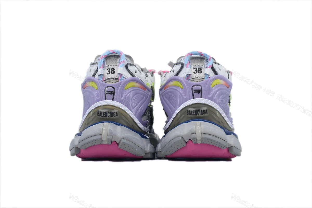 View 2 of Balenciaga Runner Sneaker Pink Blue Purple 772767 W3RNY 0361