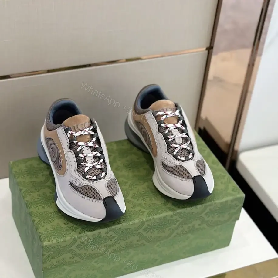 View 8 of GUCCI RUN TRAINER SNEAKERS IN GREY – GC165
