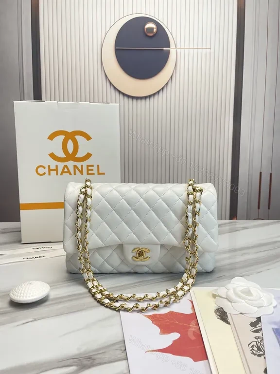 View 2 of Red Quilted Flap Bag - Chanel-Inspired Luxury Compact Satchel