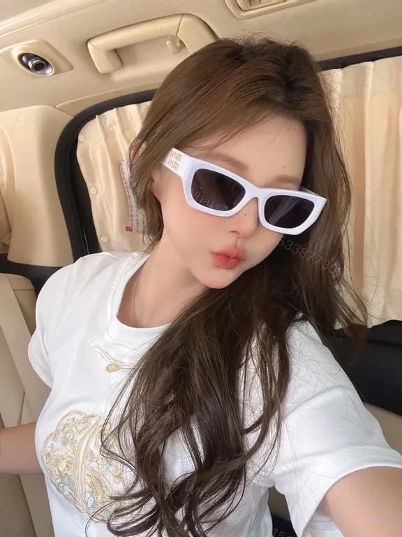 View 2 of Bold White Acetate Sunglasses â€” Modern Luxe, Signature Edge