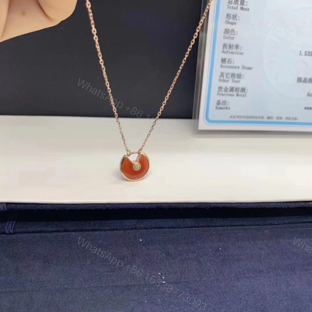 View 6 of Cartier Amulette Necklace, Carnelian