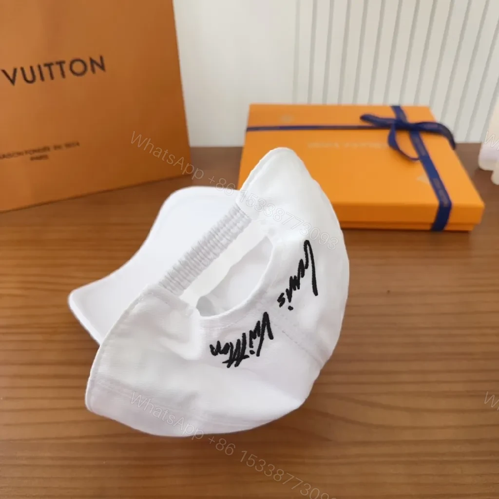 View 8 of White Cotton Cap | Minimalist Luxury Baseball Hat