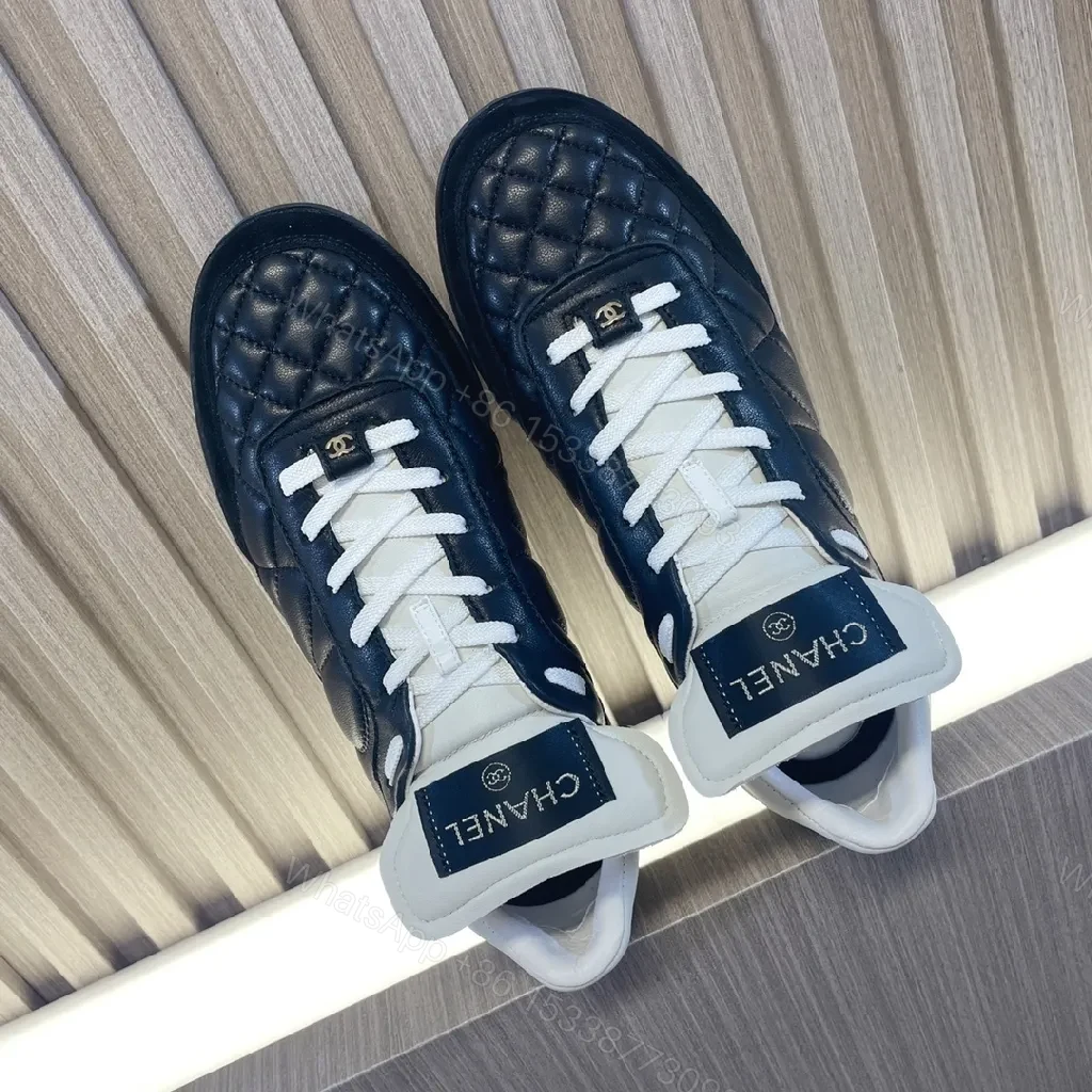 View 4 of Quilted Leather Sneaker – Luxe Couture-Inspired, All-Day Comfort