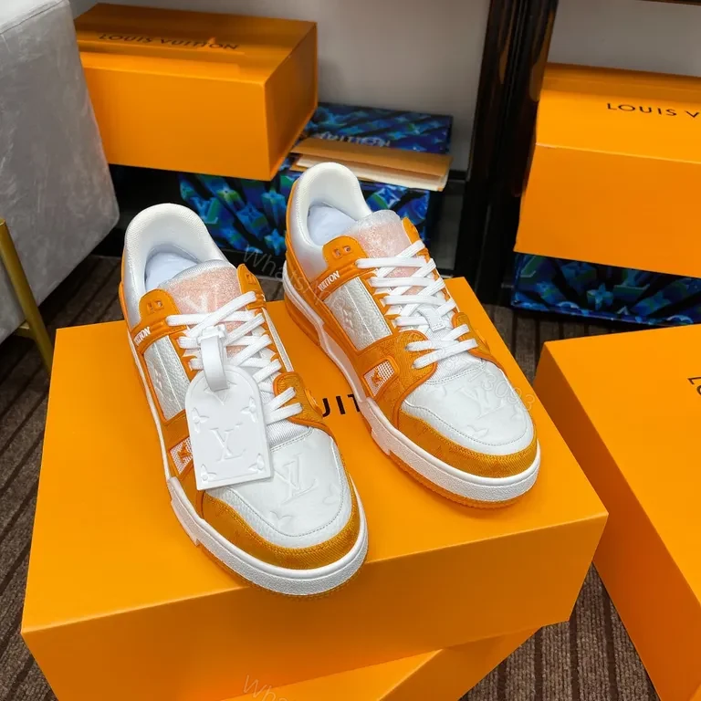 View 7 of Vibrant Contrast-Block High-Top Sneaker with Suede/Leather