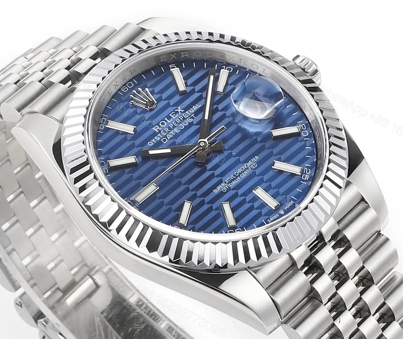 View 4 of JH Factory Clean Factory DDF Blue Classic Datejust 41mm Watch
