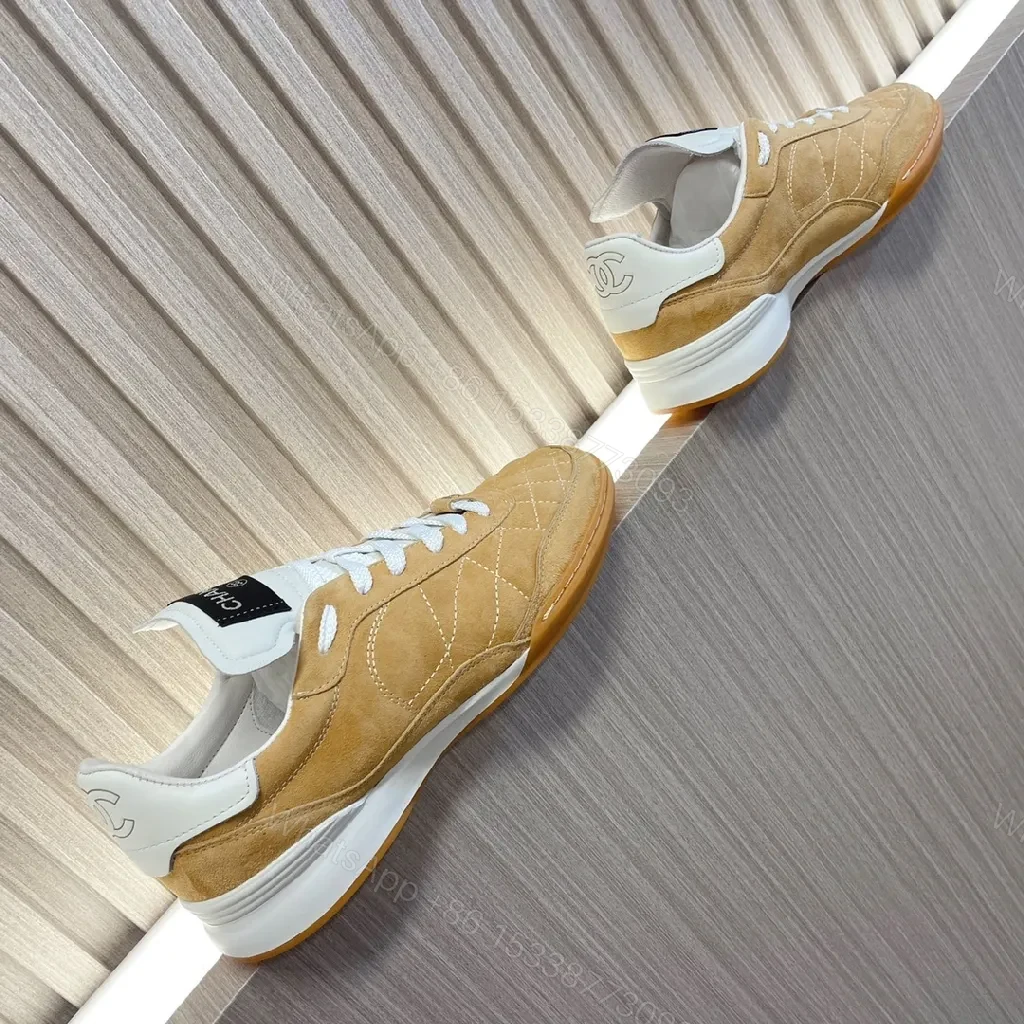 View 5 of Textured Suede High-Top Sneaker with Quilted Detailing