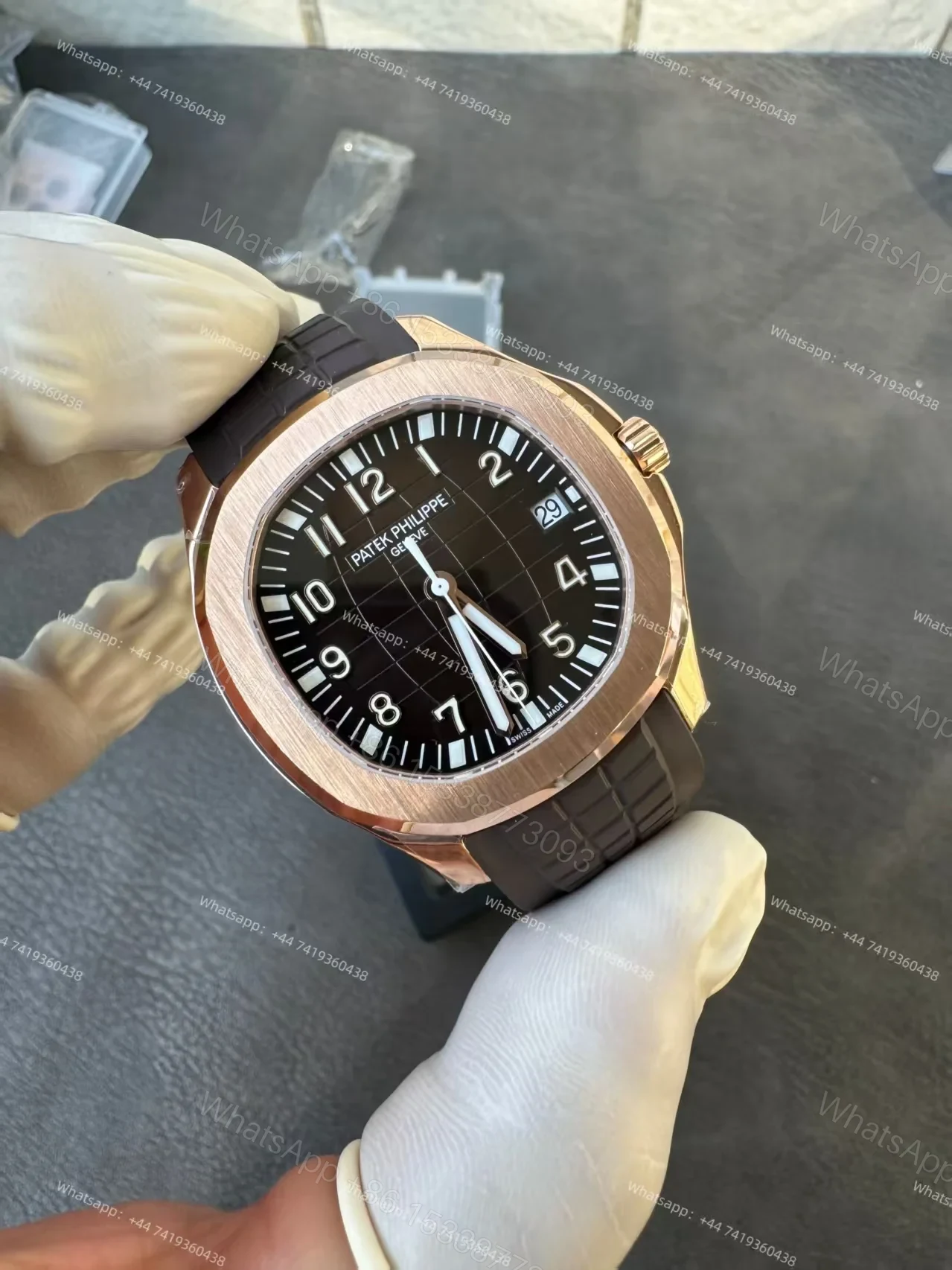 View 7 of Patek Super Clone Philippe Super Clone Aquanaut 5167R-001 Rose Gold 40MM