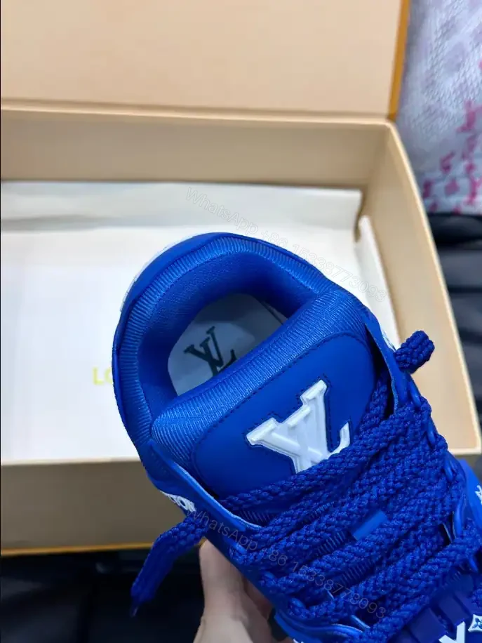 View 9 of LOUIS VUITTON LV TRAINER MAXI SNEAKERS IN BLUE – LSVT331