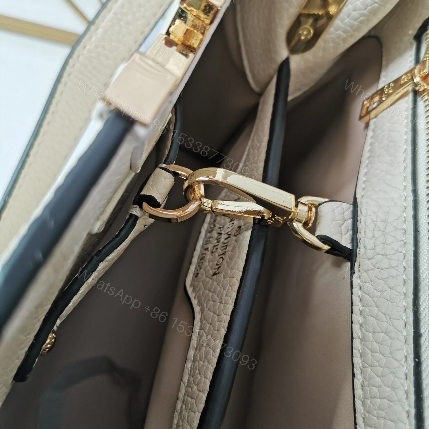 View 4 of Louis Vuitton Capucines Eggshell
