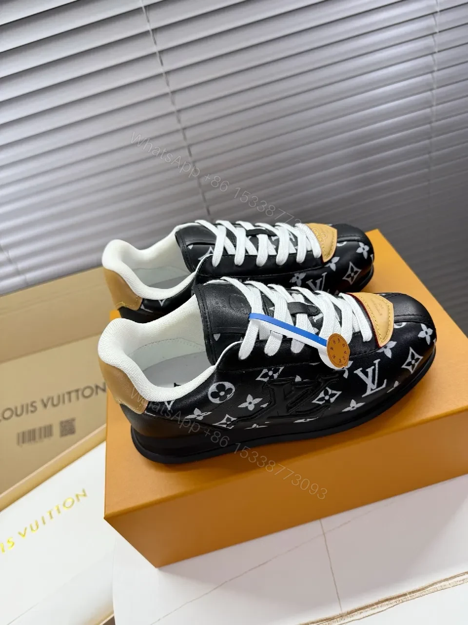 View 8 of Monogram Patterned Leather Sneakers, Luxury Everyday Comfort