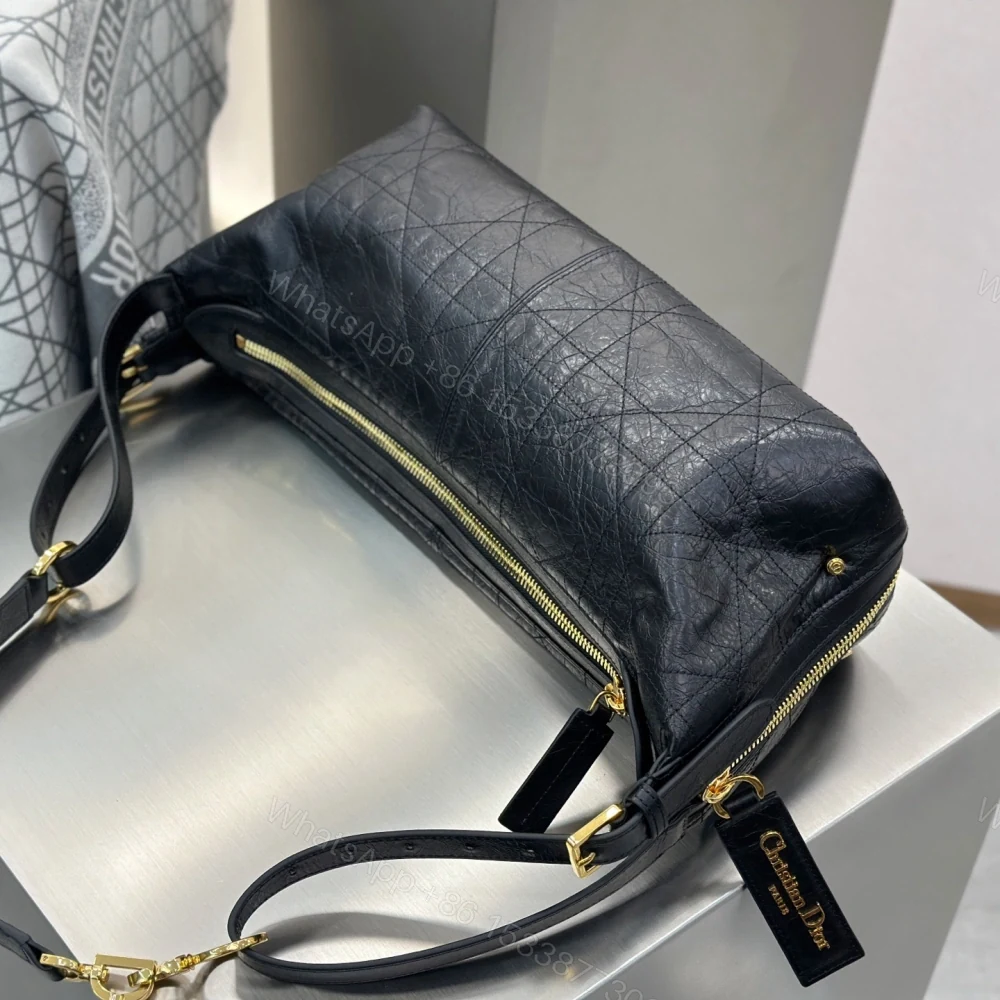 View 3 of 高仿Dior*D-Journey系列M2417M900牛皮革單肩包黑色中號免檢版