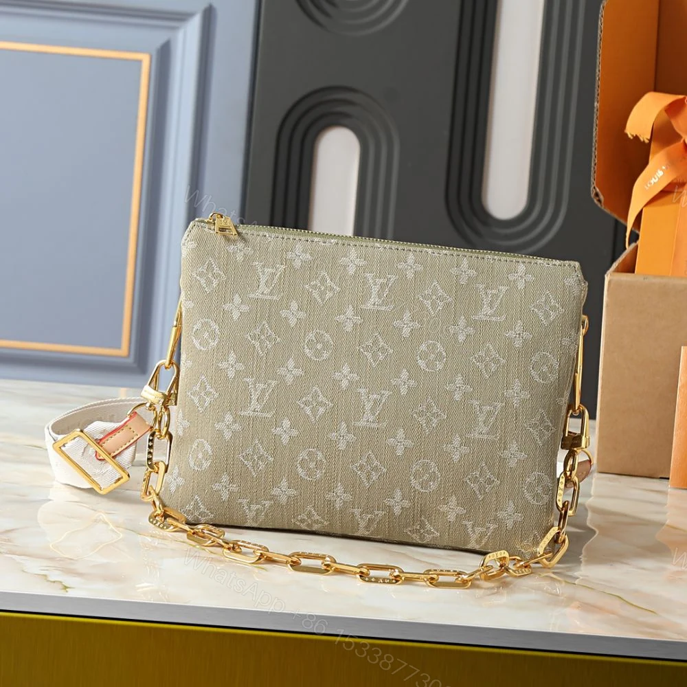 View 2 of Louis Vuitton Coussin PM Khaki Denim 26Cm M28360