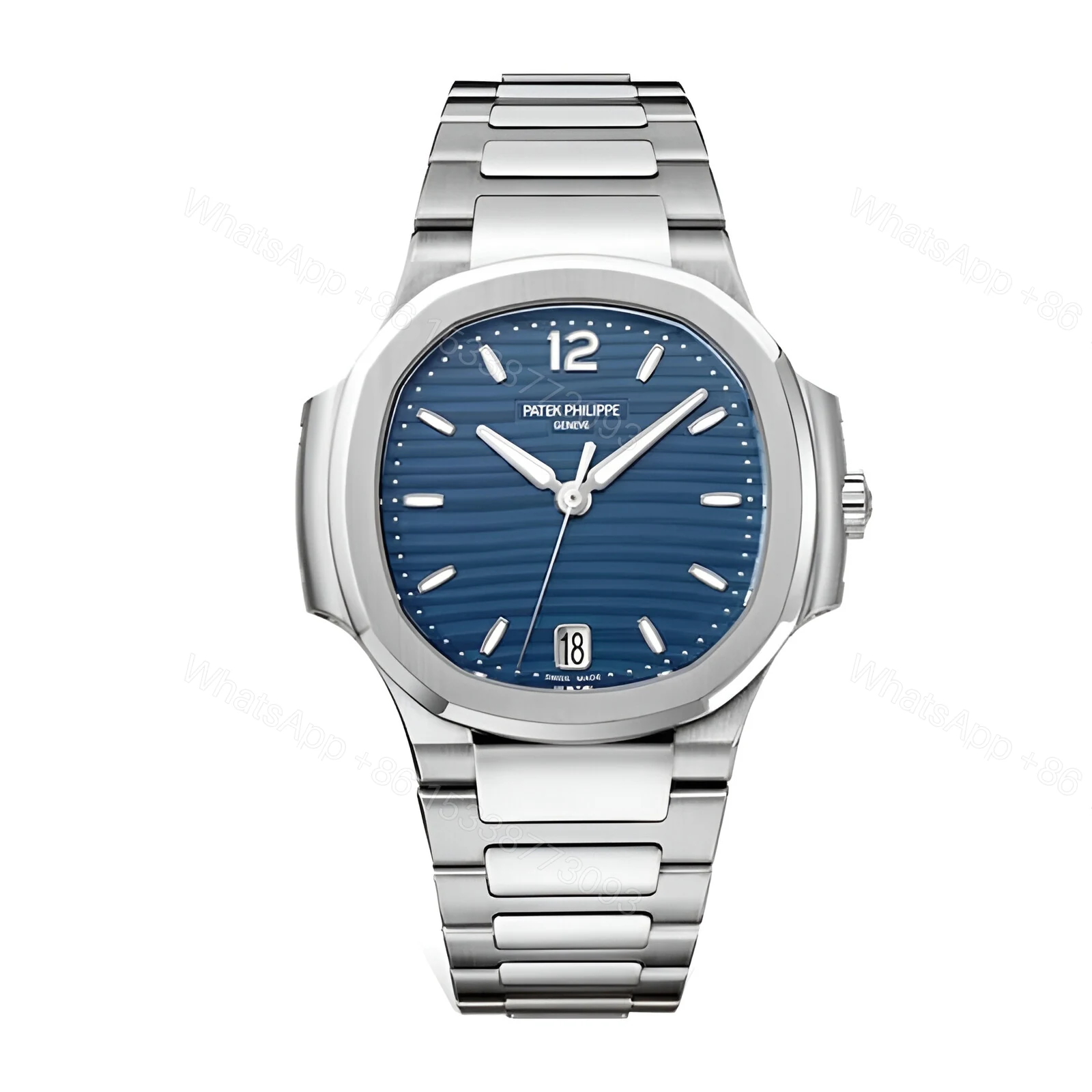 Patek Philippe Nautilus Ladies Blue Replica — view 1
