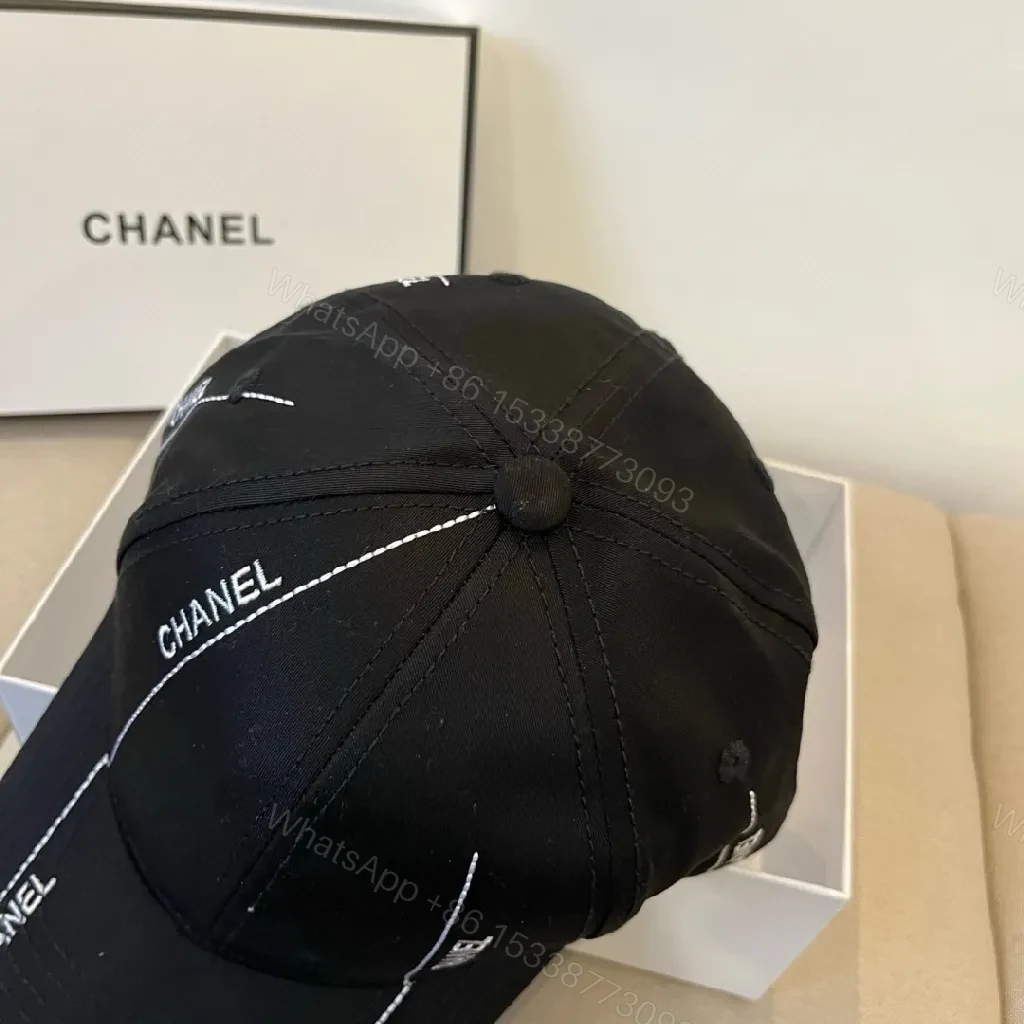 View 2 of Sporty Luxe Cap with Signature Detailing Cap, Minimalist, Designer-Inspired, Luxe Stitching Cap