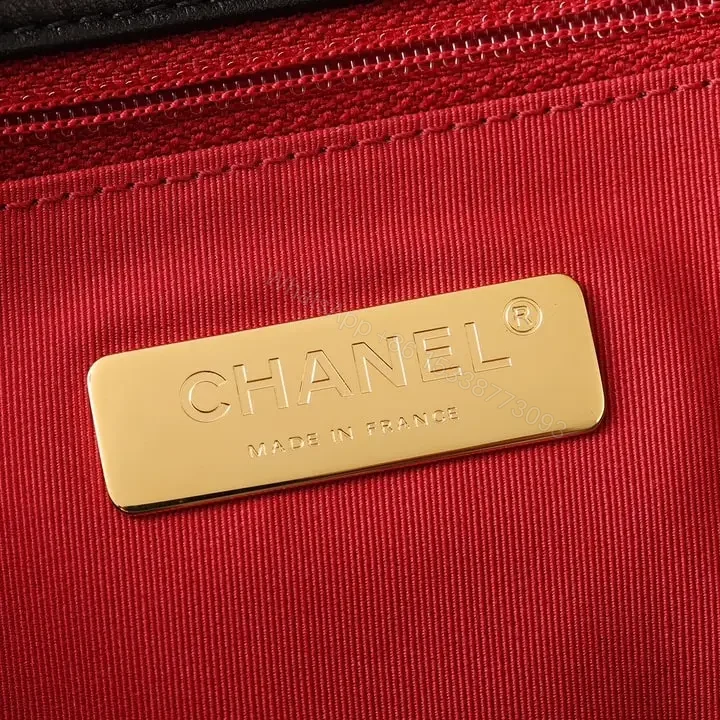 View 16 of 高仿Chanel*19Bag系列小羊皮口蓋包黑色免檢版