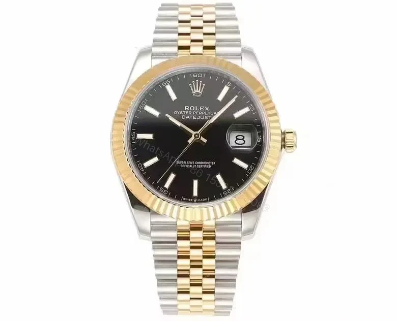 Clean Factory Clean Factory ROLEX Datejust 41mm Black Two-Tone Watch — view 1
