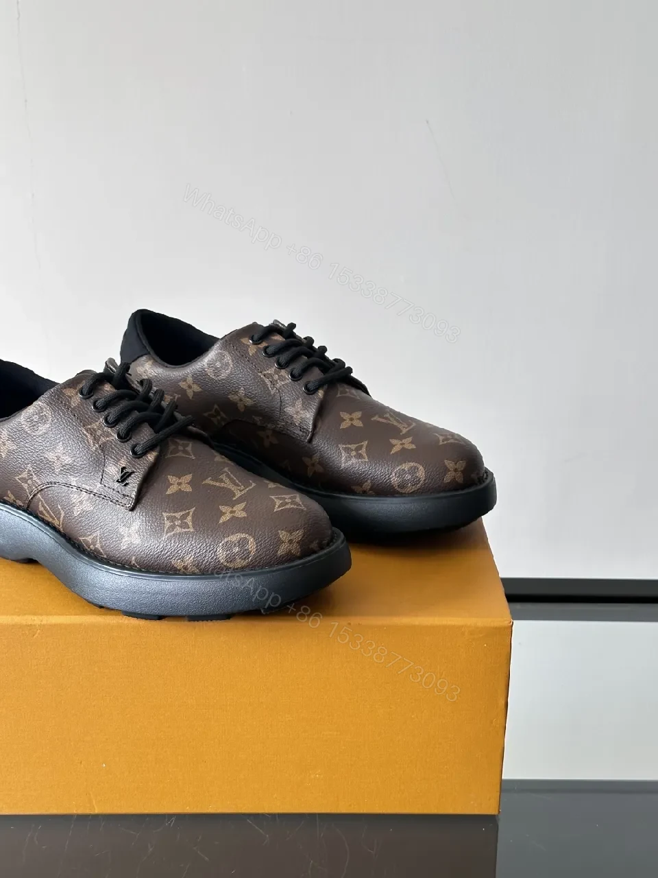 View 8 of Bold Monogram Low-Top Sneakers: Luxe Pattern, All-Day Comfort