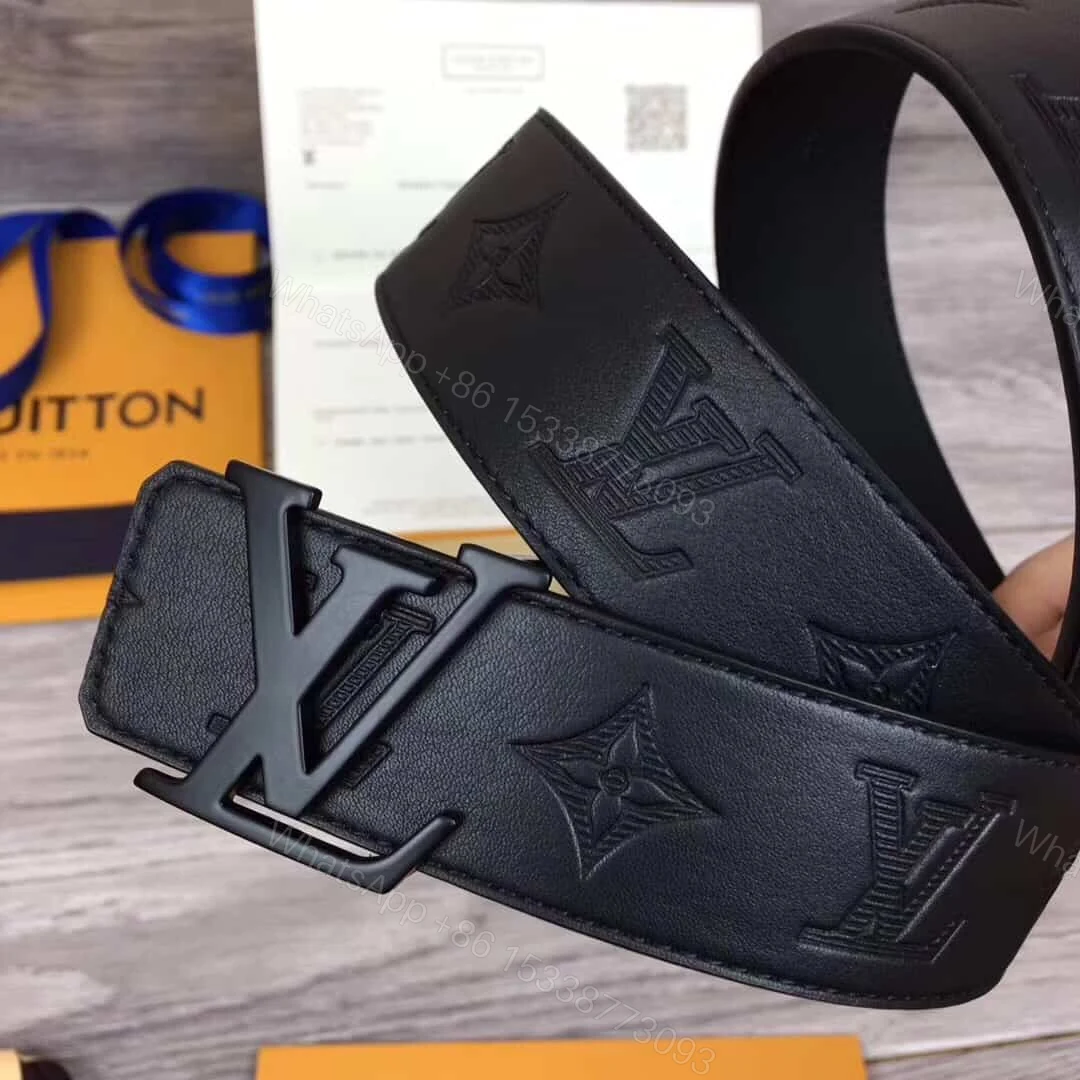 View 3 of LOUIS VUITTON SHAPE BELT MONOGRAM SHADOW 40 MM BLACK – B113