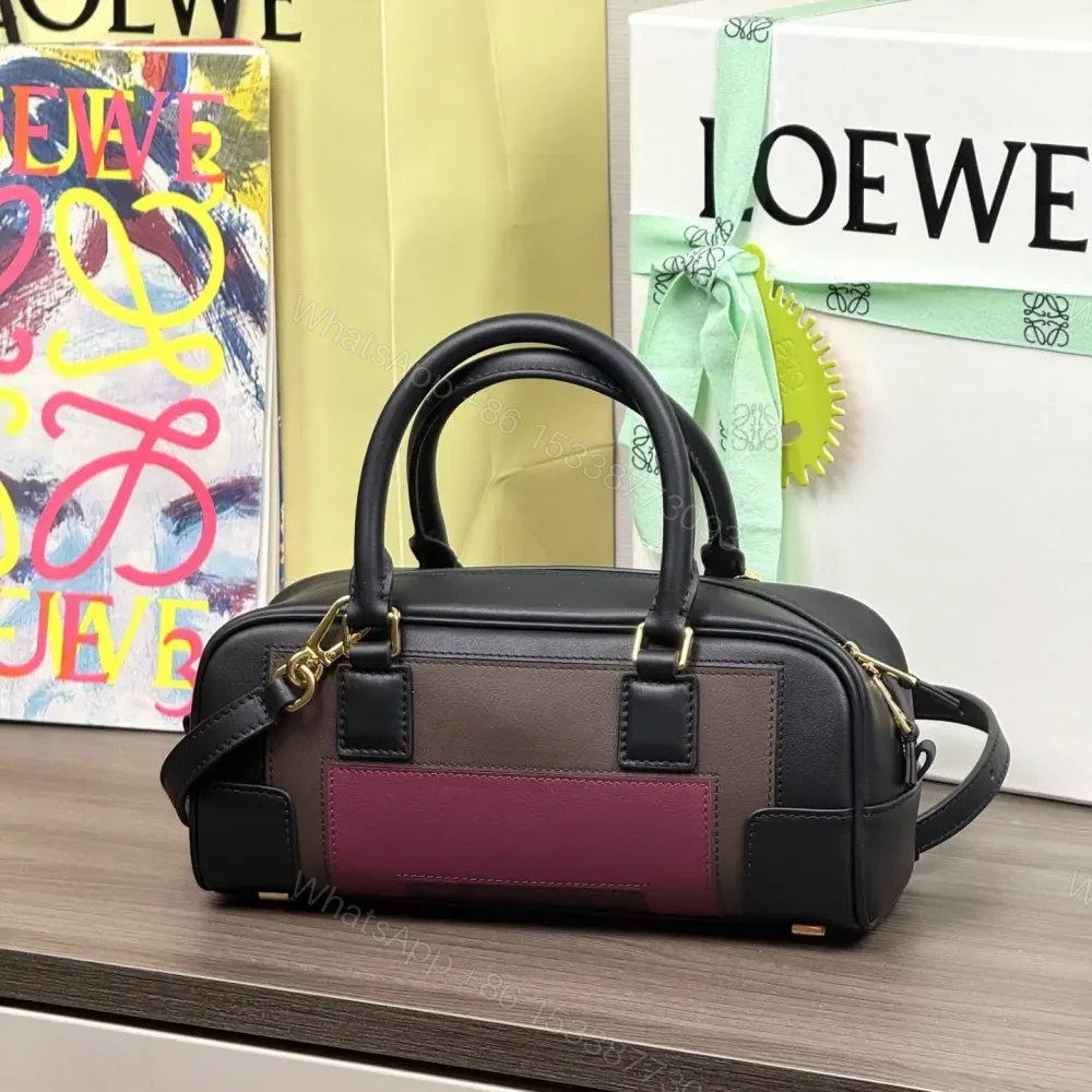 View 3 of 高仿Loewe*Amazona系列1101橫版手提包勃艮第酒免檢版