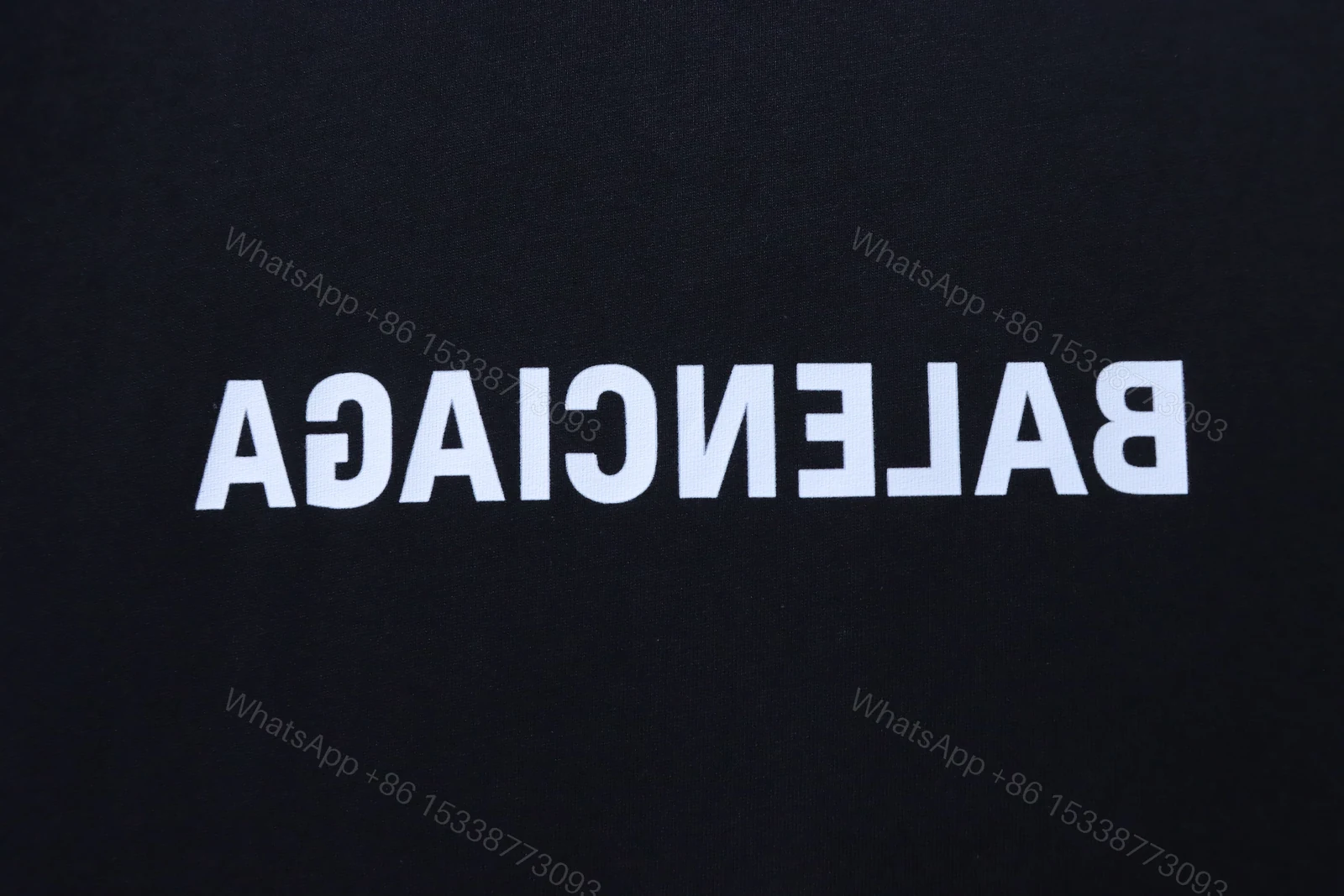 View 3 of Balenciaga Clothes Reversed Letter Print Short Sleeve T-shirt