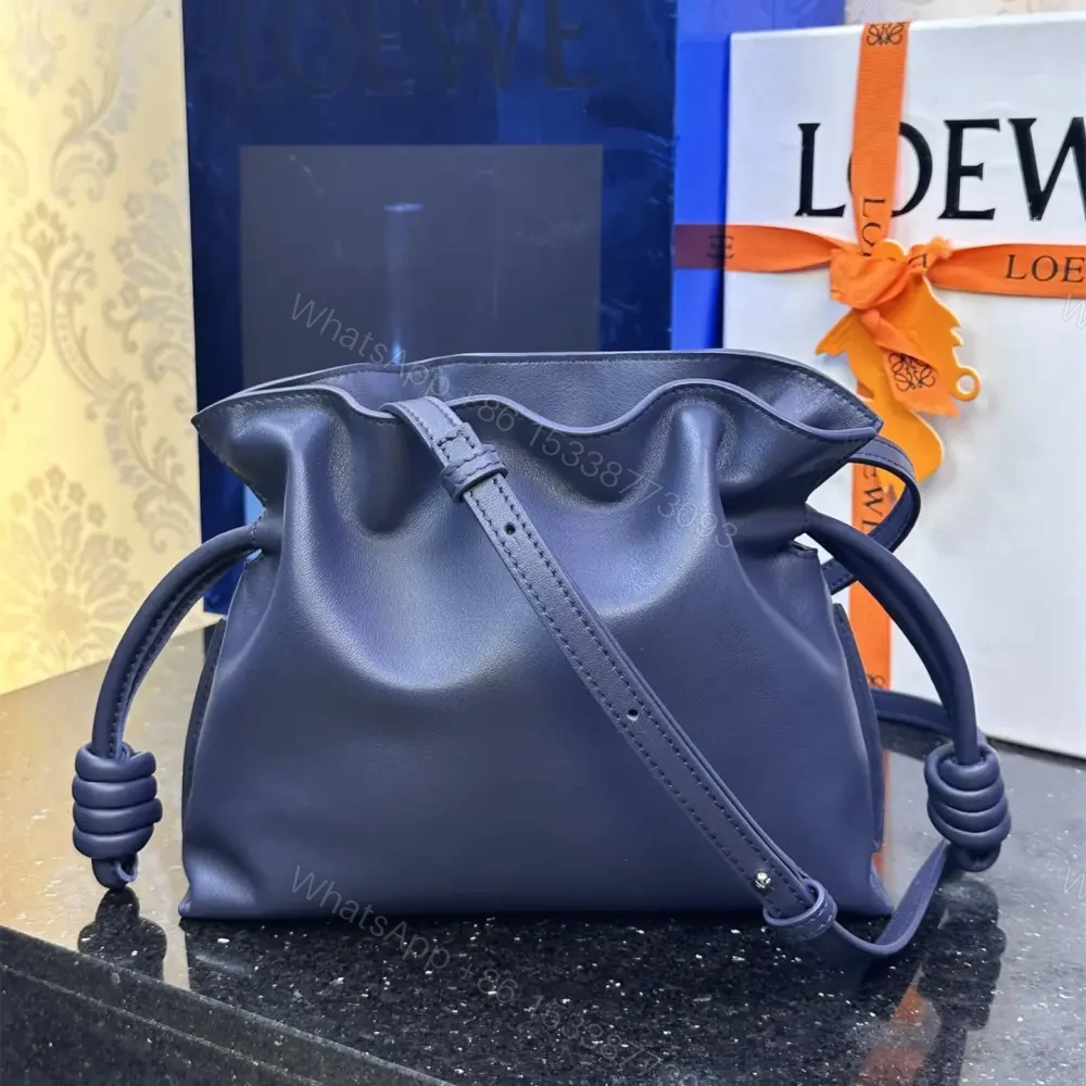 View 2 of 高仿Loewe*Flamenco系列4467福袋包深邃藍Mini免檢版