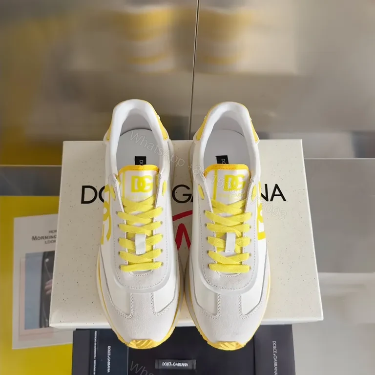 View 6 of Minimalist Revival Yellow DG-Inspired Sneakers