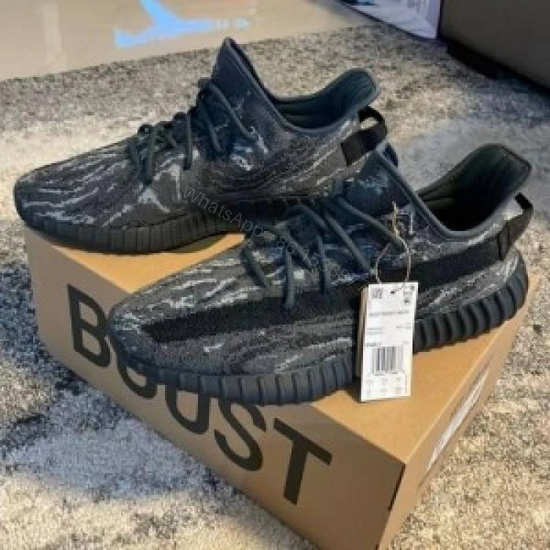 First Copy Adidas Yeezy Boost 350 V2 Marble Black Men’s Sneakers — view 1