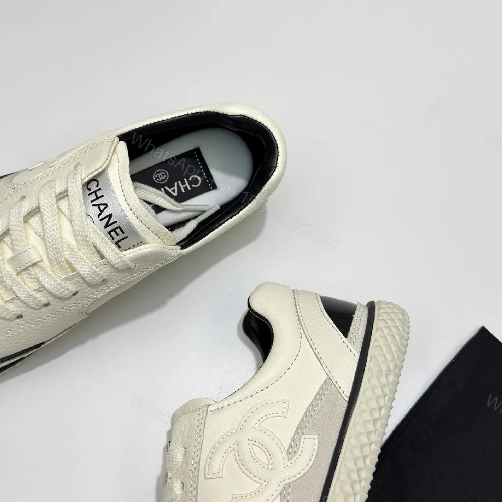 View 4 of Cream Leather Luxe High-Tops: Sculpted Comfort & Texture Footwear