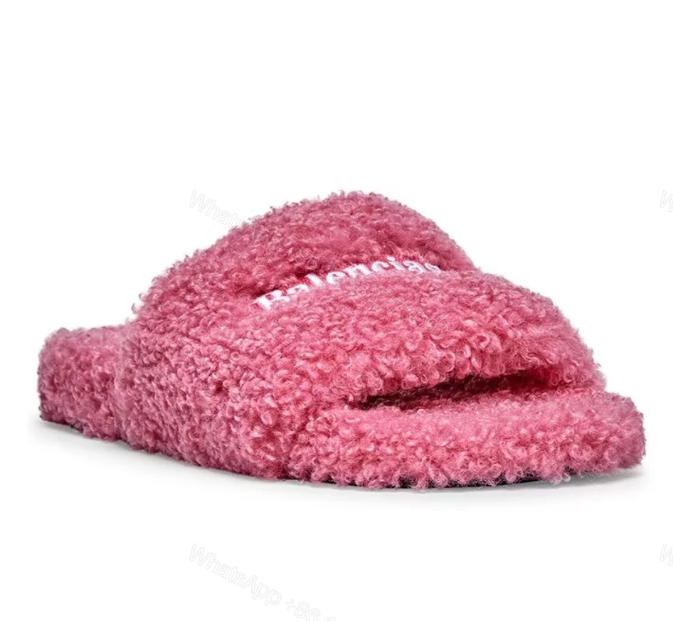 Balenciaga Furry Slide Pink 654261WBDZ05096 — view 2