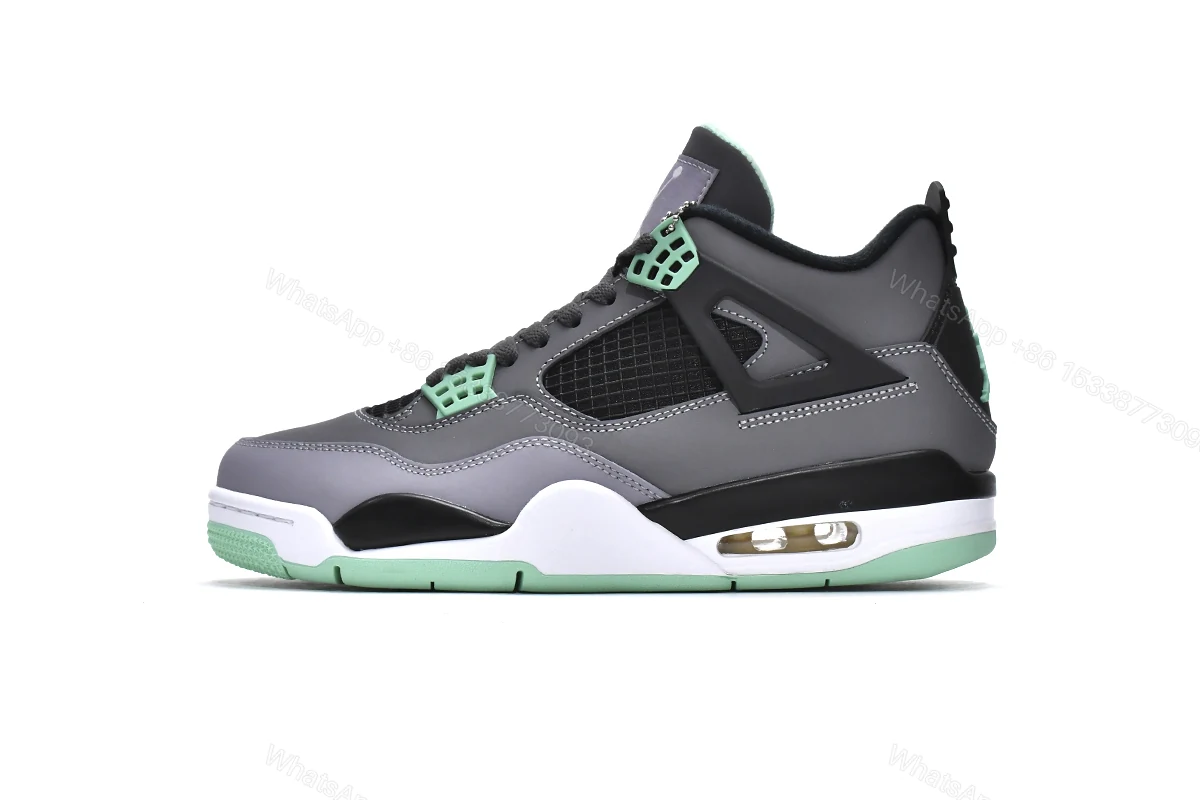 View 9 of Air Jordan 4 Retro Green Glow 308497-033 (Top Quality)