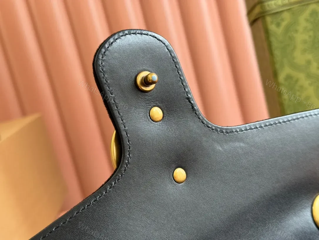 View 7 of GUCCI 26S GG MARMONT MATELASSE 26 IN BLACK VELVET
