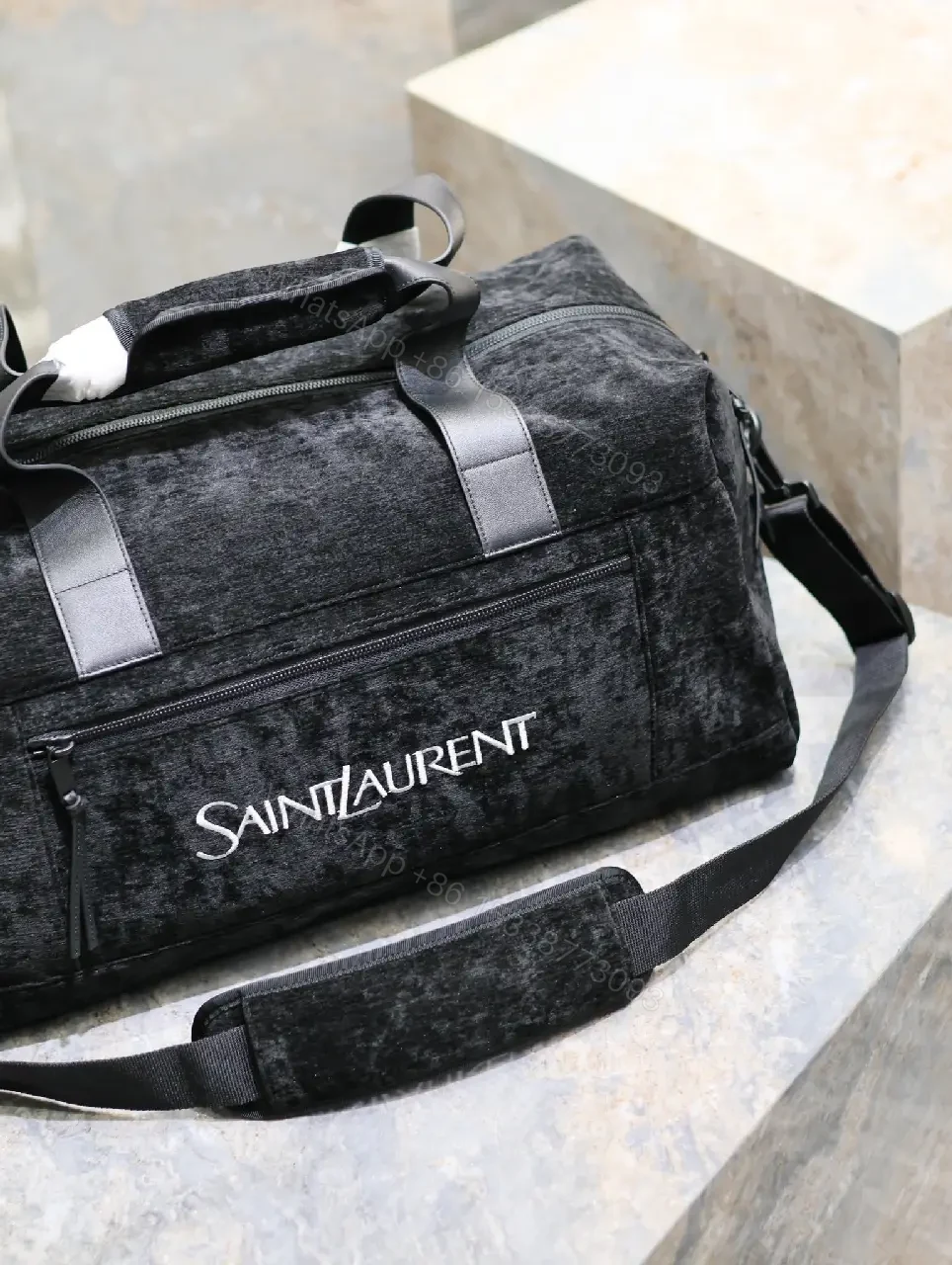 View 5 of Compact Luxe Duffel: Premium Textured Carryall with Subtle Detail