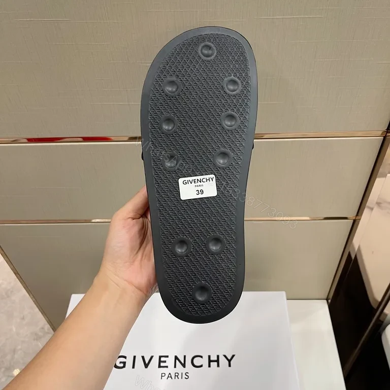 View 4 of Two-Tone Textured Slide with Signature Hardware â€” Elevated Comfort