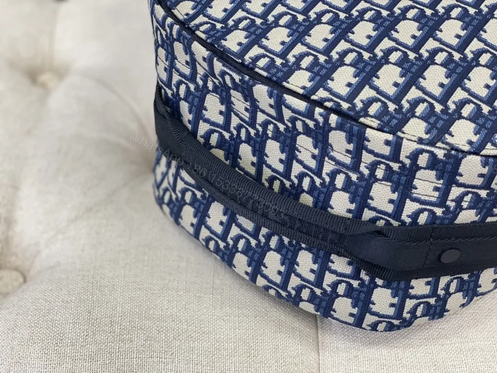 View 5 of Navy Dior Monogram Backpack: Luxe Everyday Carry