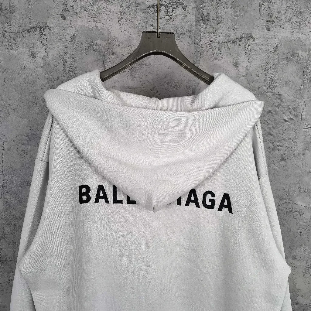 View 3 of Oversized Hoodie in Cream Cotton + Minimalist Logo Essentials
