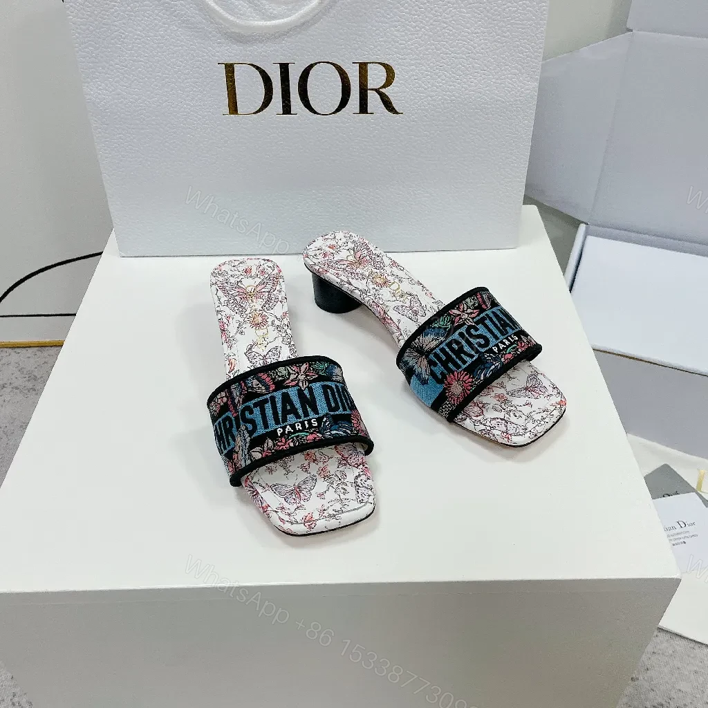View 9 of Floral Slides + Satin Strap + Luxe Couture + Signature Logo Slide