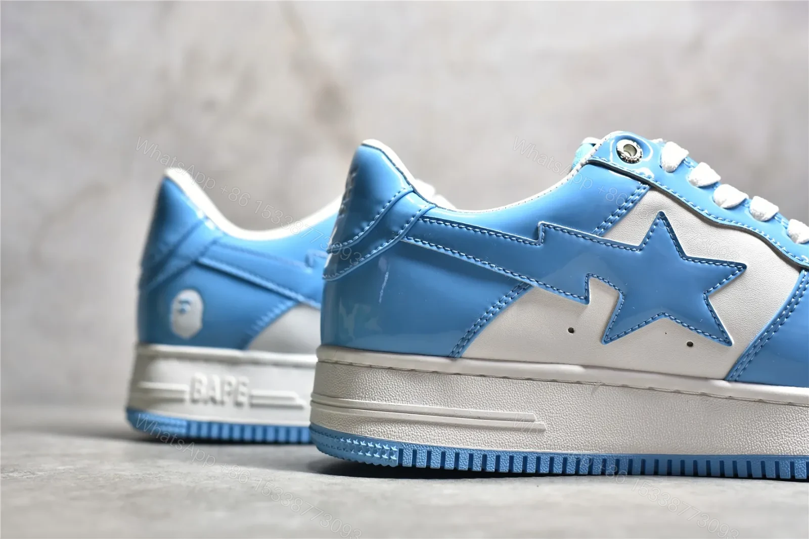 View 4 of Bapesta Blue White Reps