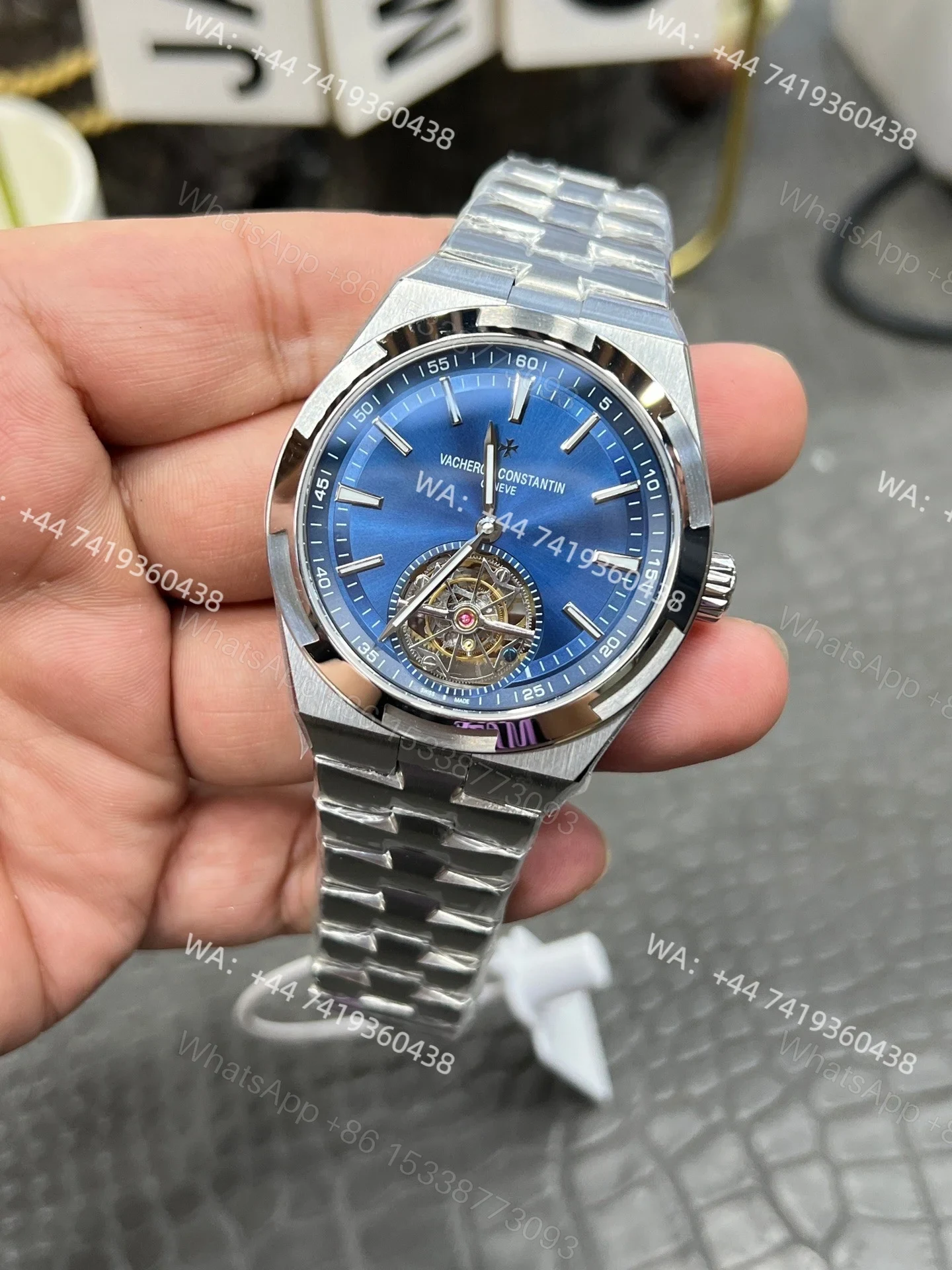 View 3 of Super Clone Vacheron Constantin Overseas Tourbillon 6000V/110A-B544 Watch – 42.5mm