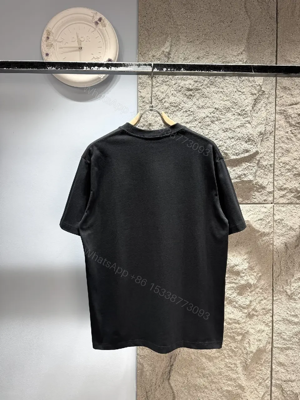 View 5 of Bold Red Logo Tee - Premium Cotton Crewneck Shirt