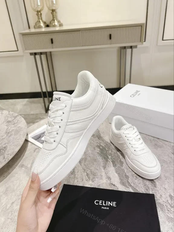 View 8 of Chic White Luxe Sneakers: Premium Leather, Minimalist Style