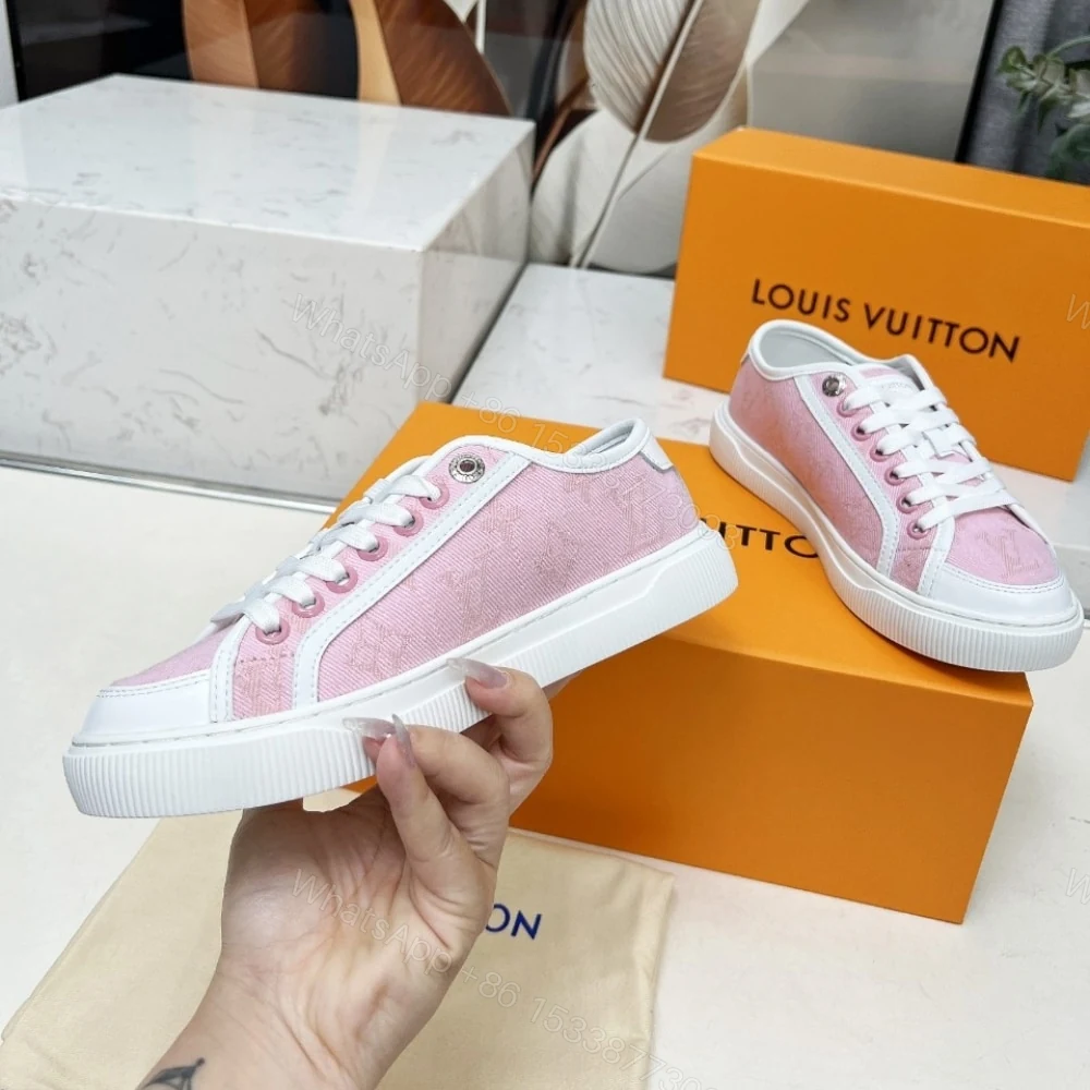 View 5 of LOUIS VUITTON LV LAGOON SNEAKER DENIM ROSE 1AGYFO