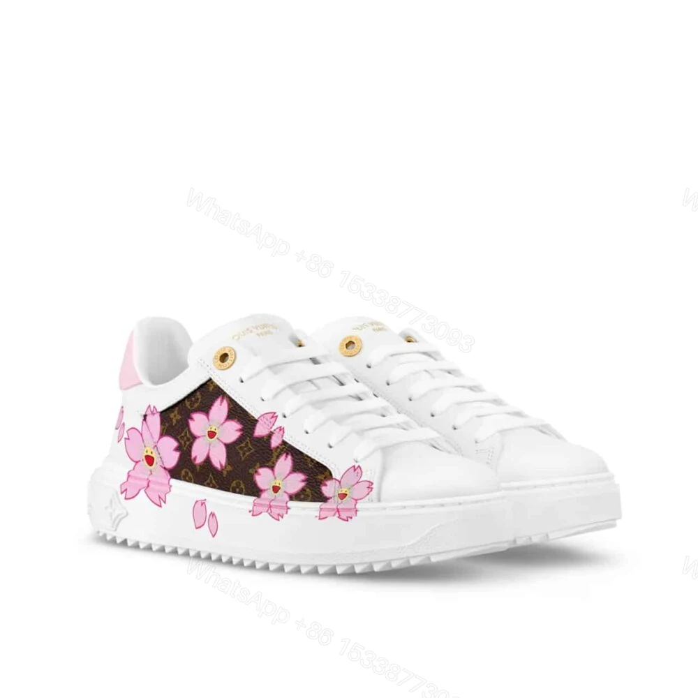 Louis Vuitton X Takashi Murakami Time Out Sneaker White 1AGWOL — view 1