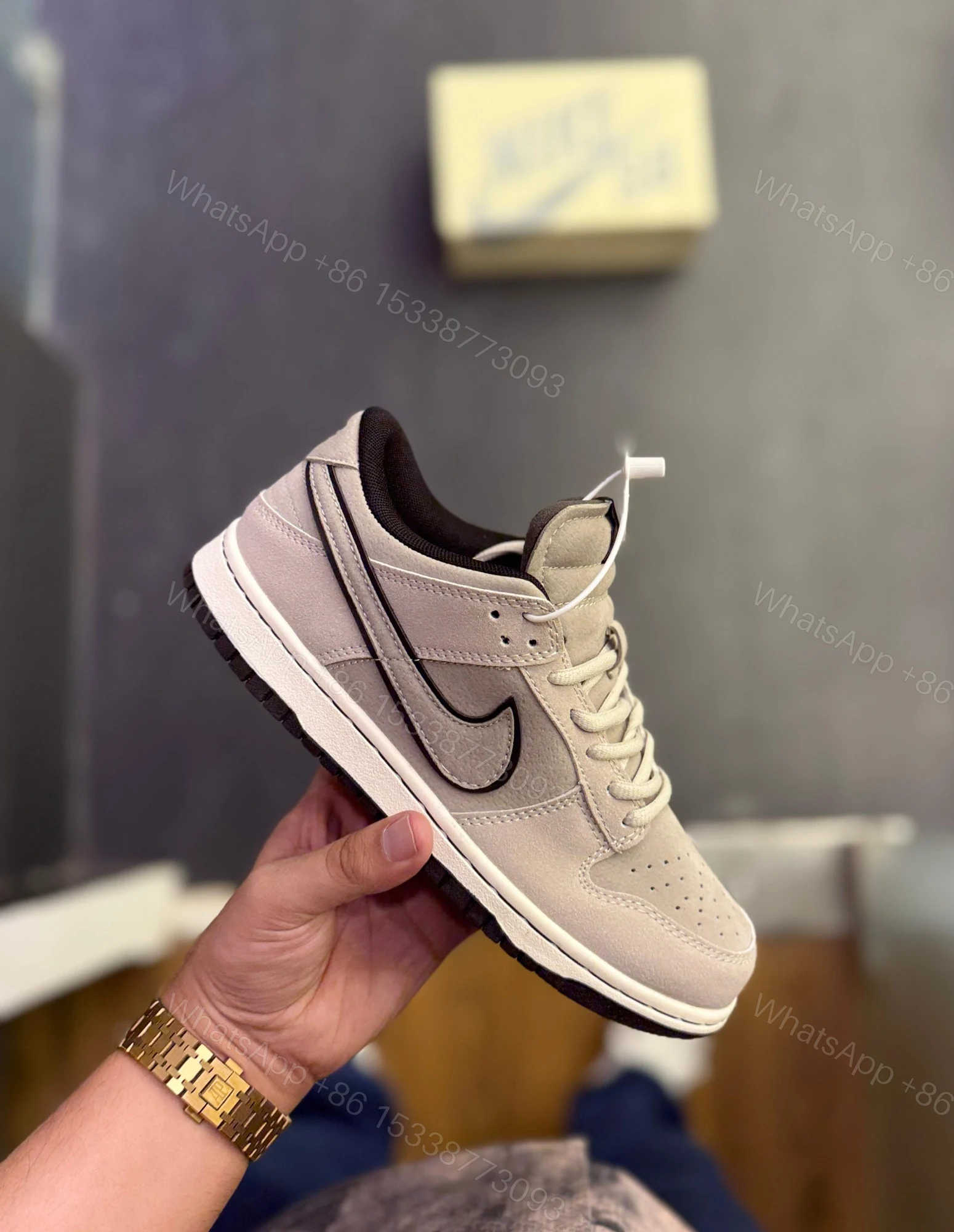 View 4 of FIRST COPY NIKE SB DUNK OTOMO OST GREY BLACK SHOES FOR MEN