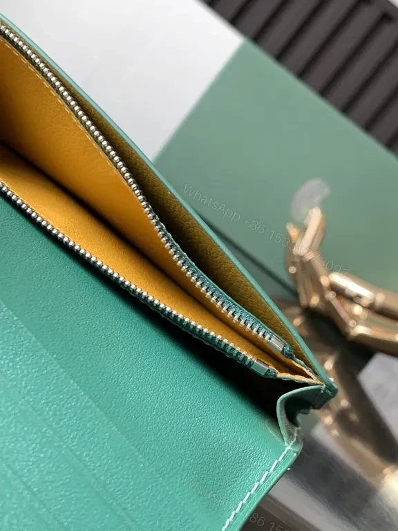 View 7 of Teal Signature Wallet: Iconic Pattern, Everyday Luxury Cardholder