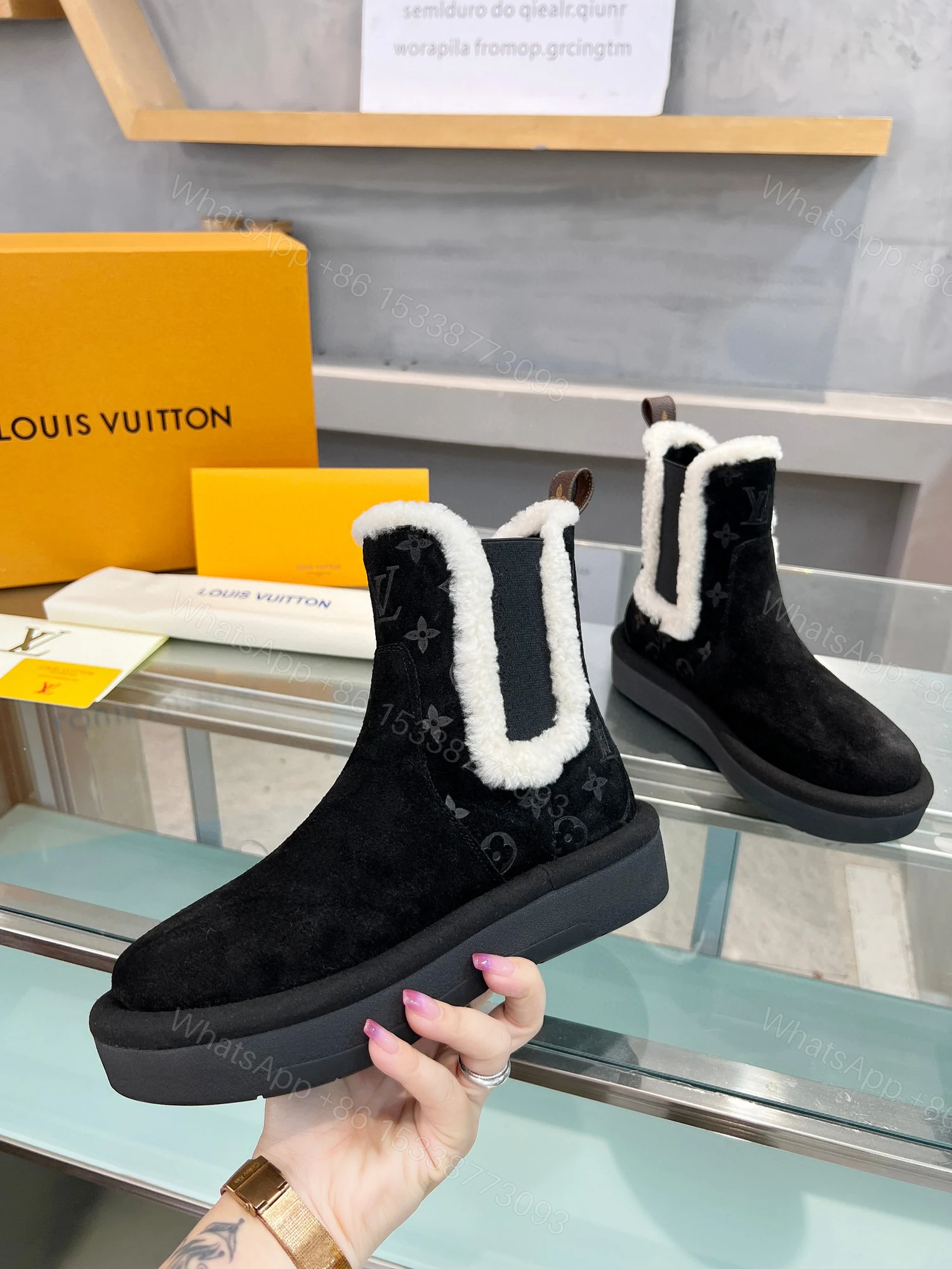 View 3 of LOUIS VUITTON ASPEN CHELSEA ANKLE BOOT BLACK 1ADC6V